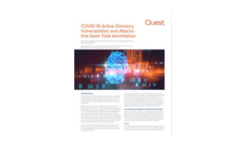 COVID-19 Active Directory Vulnerabilities and Attacks that Seek Total Annihilation