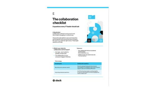 The Collaboration Checklist: 8 Questions Every IT Leader Should Ask